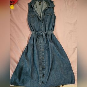 Sleeveless Denim dress, Size S